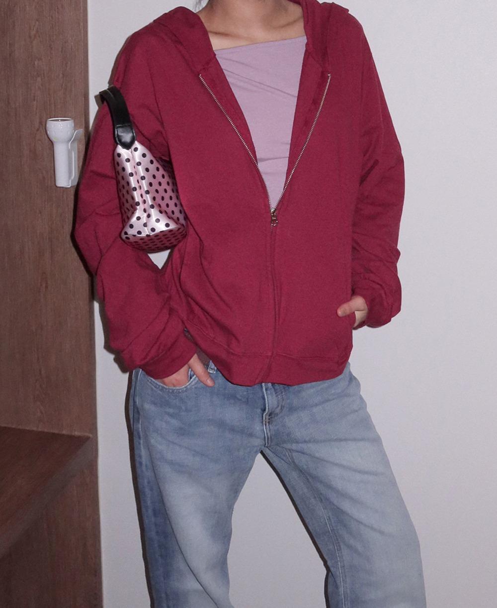 패트릭 루즈 후드 집업