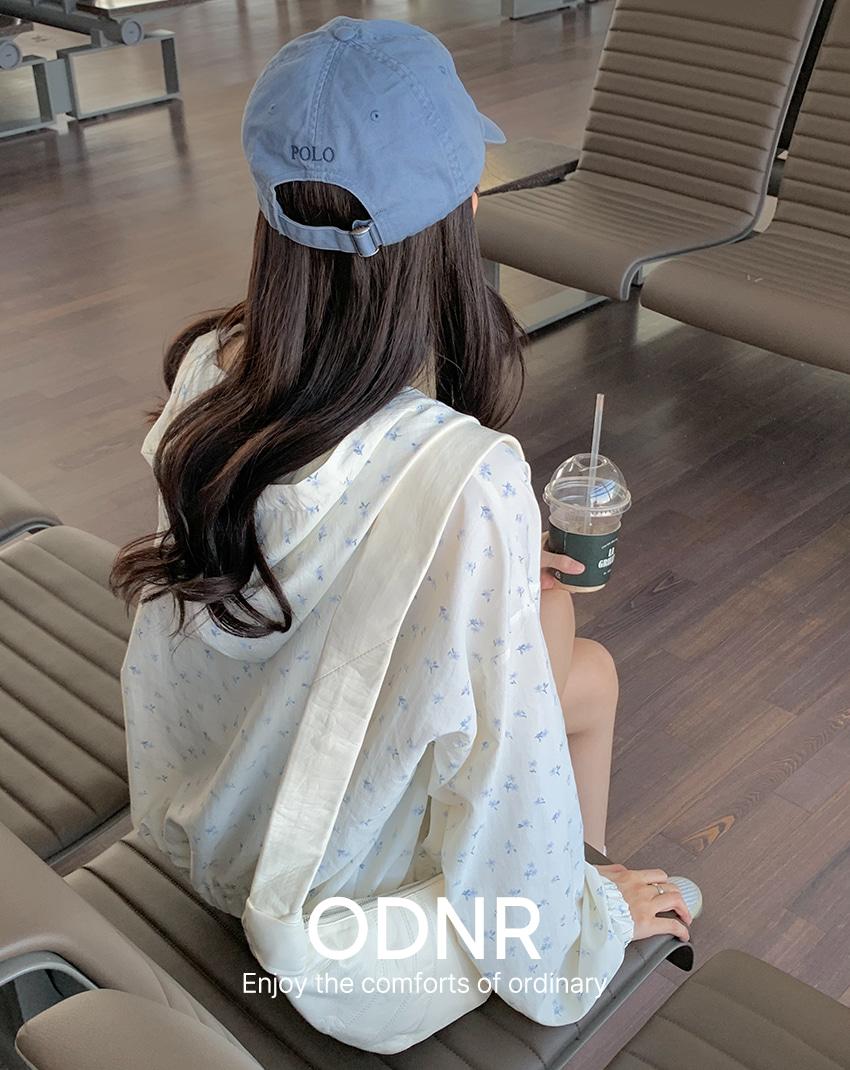 [RE:MOMENT/당일발송] made. 리븐 플라워 나일론 후드 점퍼