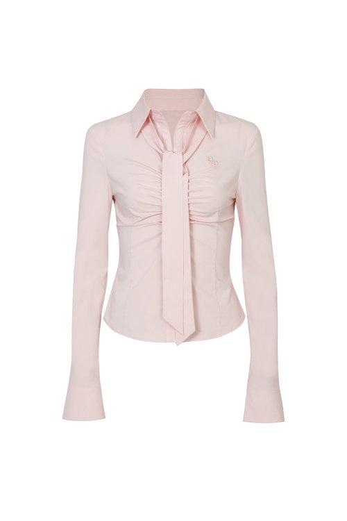 VIVIAN SCARF SHIRT pink