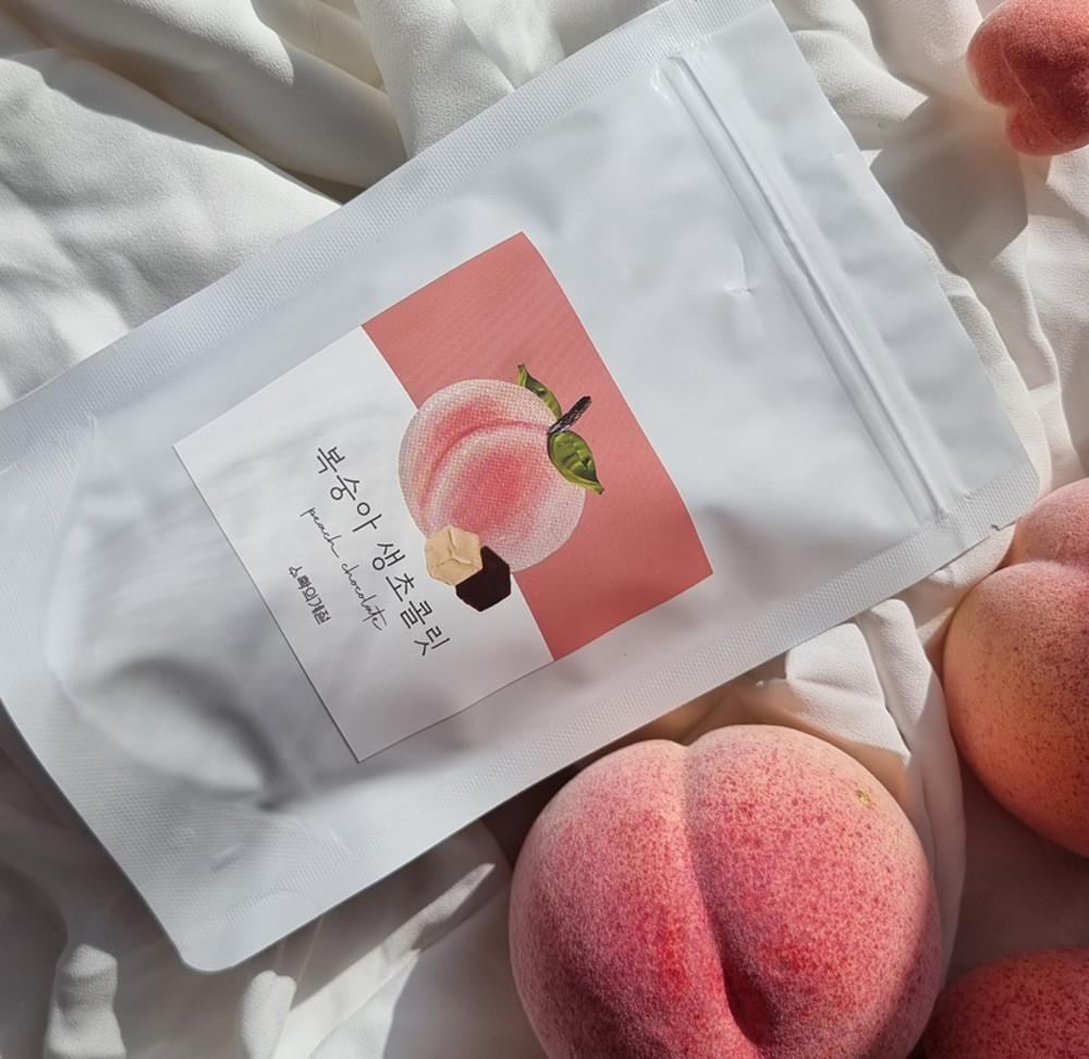 SNS에서 화제된 진짜 복숭아생초콜릿 / 사계절 달콤한 / 수확의계절 수제초콜릿