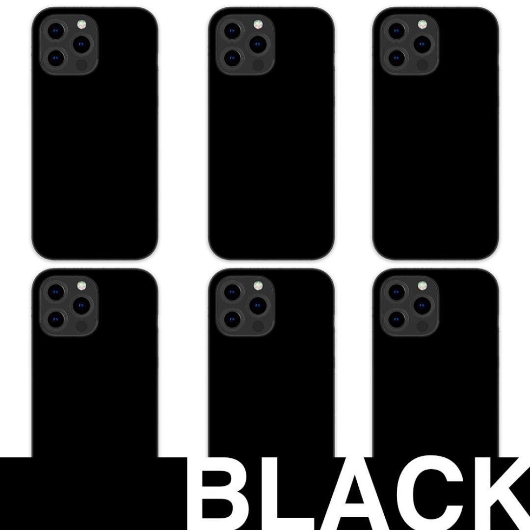 닐리리아 아이폰14 프로맥스 / 블랙 폰케이스 무지 단색 검정 하드케이스