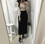 [1+1할인/핏보장] H라인 롱스커트 6color