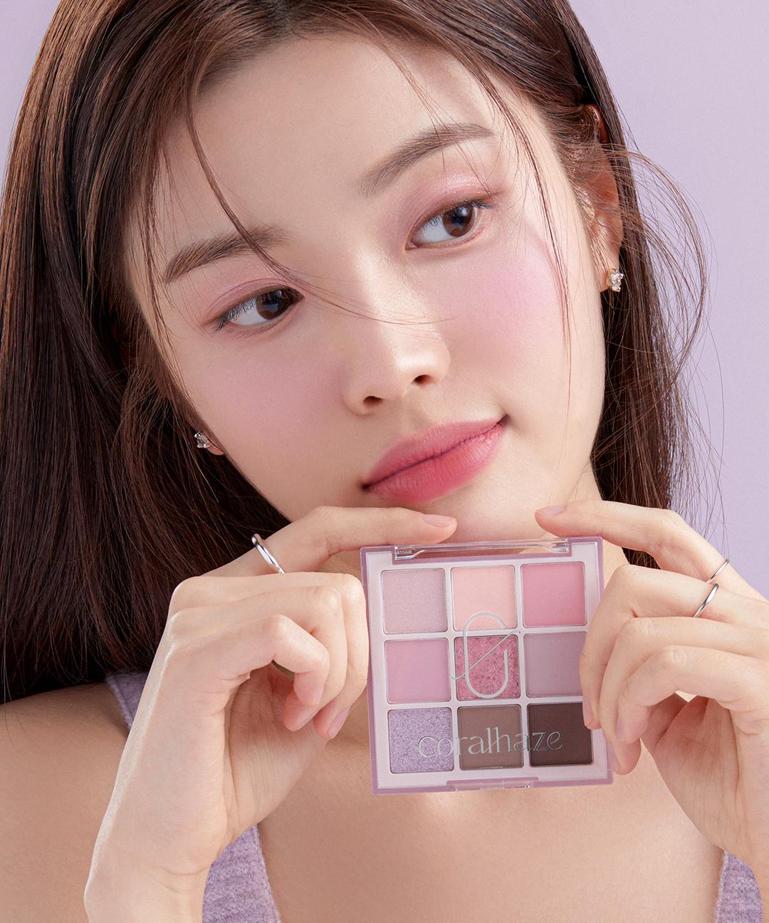코랄헤이즈 무드 블렌딩 섀도우 팔레트 03 핑크 문
