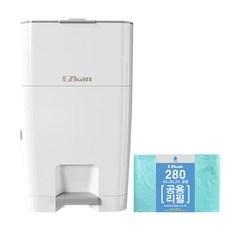 이지캔 4중차단 프리미엄 쓰레기통 27L + 22L 25L 27L 공용 280 리필 봉투 세트