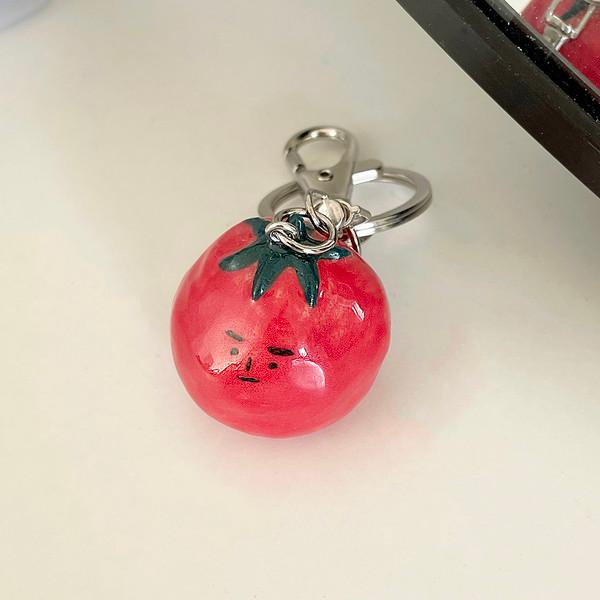 토마토 세라믹 키링