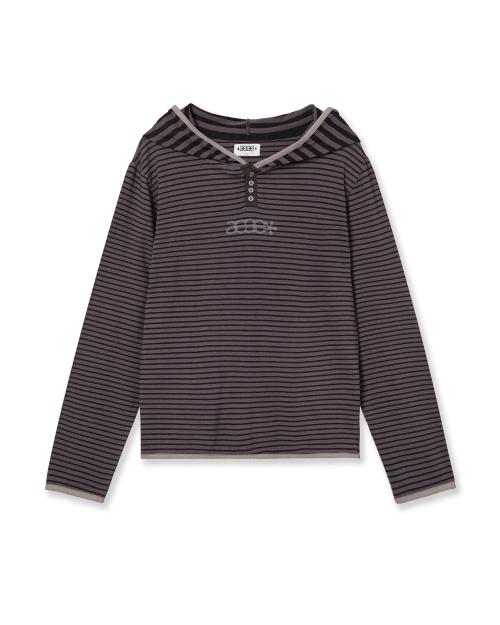 STRIPE HOODIE [PURPLE]