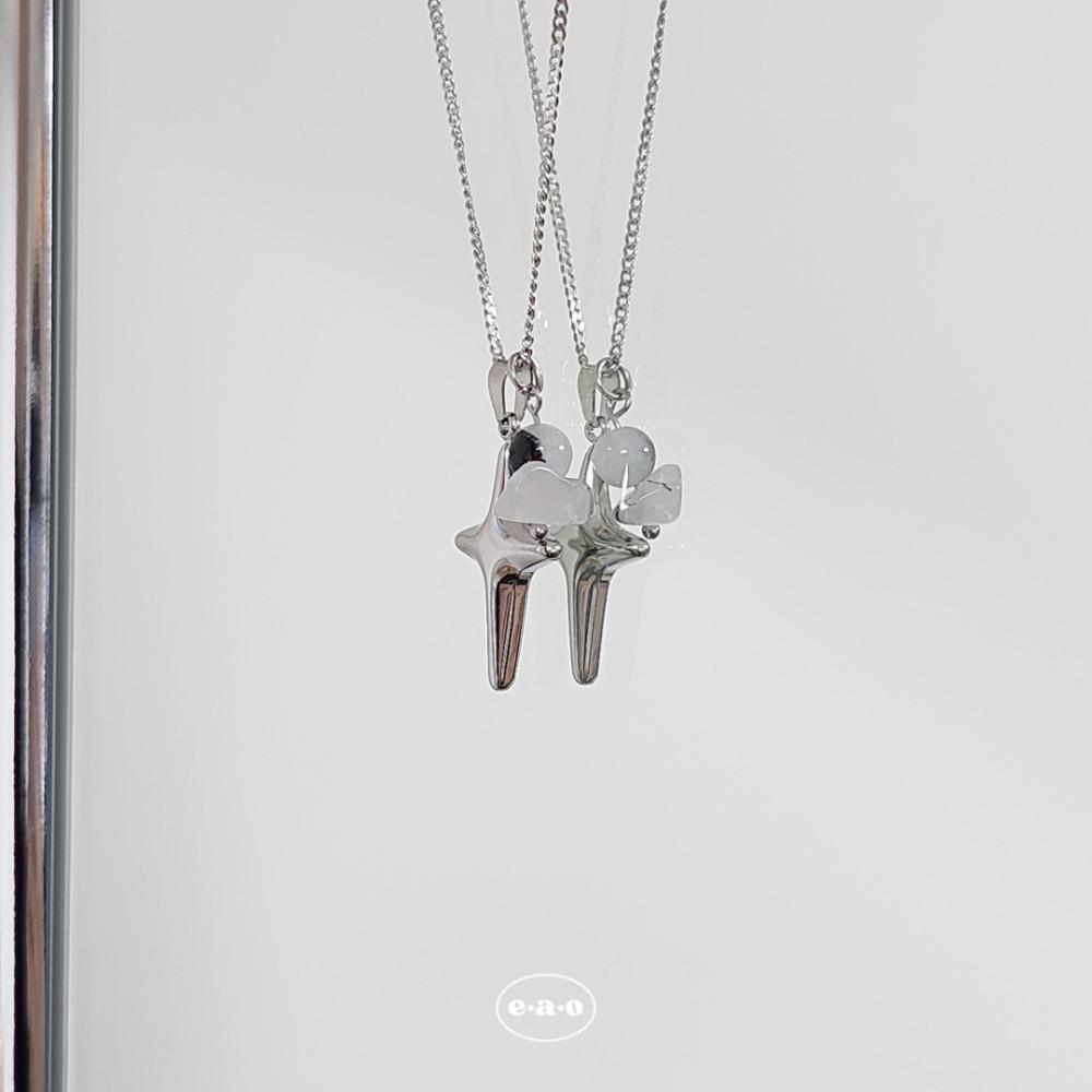 얼리_  스타라이트 원석 서지컬 목걸이 / Starlight surgical necklace