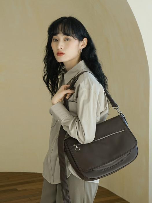 ALL DAY CROSS BAG - BROWN