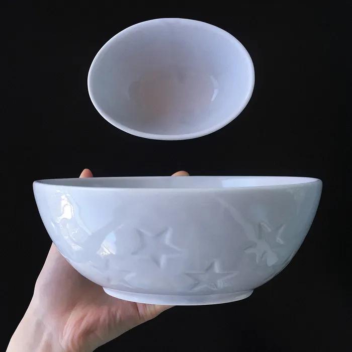 Star deep oval bowl - Pale violet / 스타 딥 오발 보울