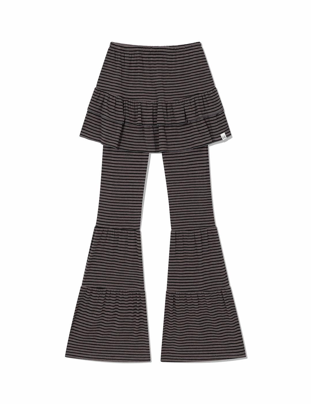 CANCAN STRIPE SKIRT PANTS(CHARCOAL)