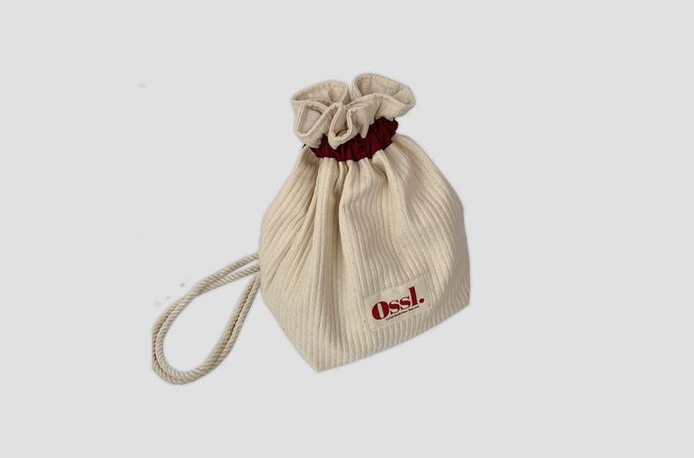 14차입고*[오슬] 광목파우치백