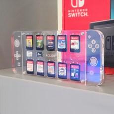 닌텐도 스위치 oled 사각 게임 모양 칩 팩 카드 보관 아크릴 투명 장식 카트리지 커버 케이스