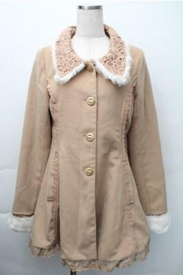 LIZ LISA / ラビットファーコート  ブラウン S-25-11-09-038-LO-CO-AS-ZS