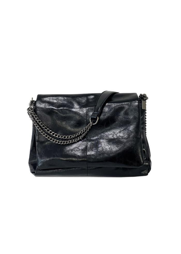 [주문폭주] NO.30 BLACK FLAP SHOULDER BAG