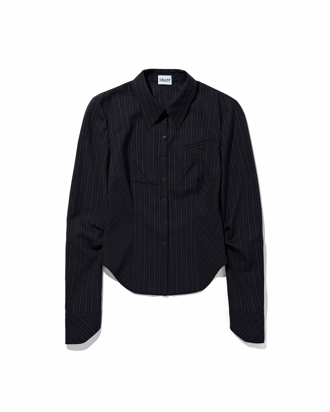 SLEEK SLIM SHIRT_BLACK