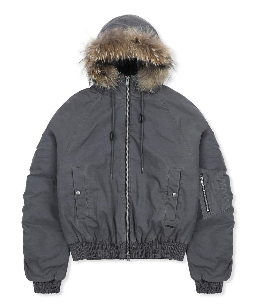 [예약 배송] GJ098 러스티 N2B 숏 파카 (GRAY)