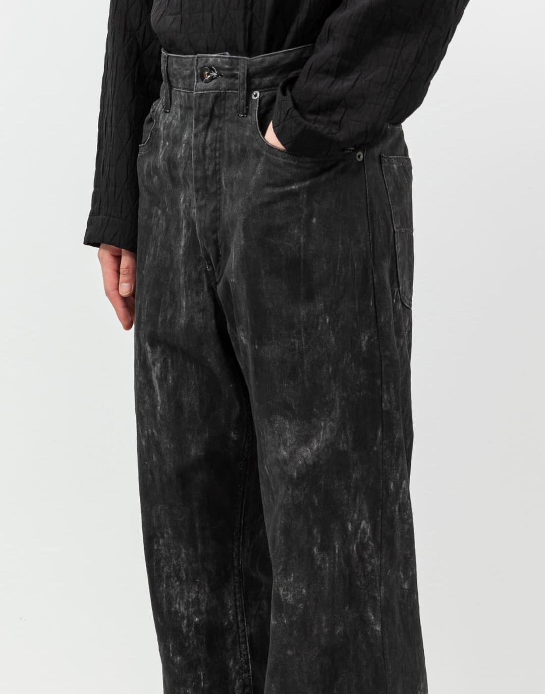 Rf Jeans - Cotton Distressed Print (Black)