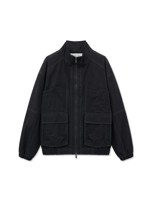 UTILITY BOMBER JUMPER FOR WOMEN IN BLACK