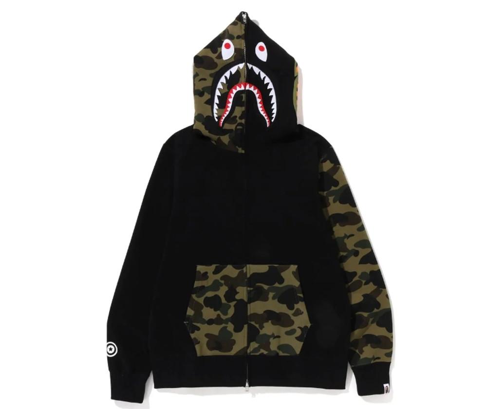 (베이프정품) 베이프 퍼스트 카모 샤크 후드집업 1ST CAMO SHARK FULL ZIP HOODIE
