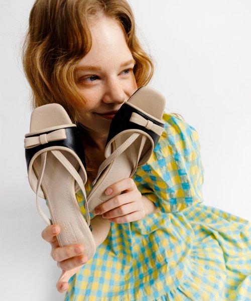 데인티 리본 슬리퍼 (블랙)