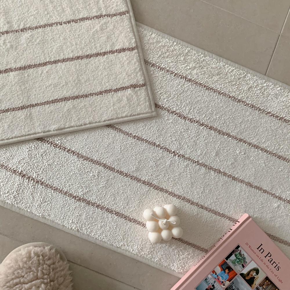 베이지 스트라이프 매트 2sizes