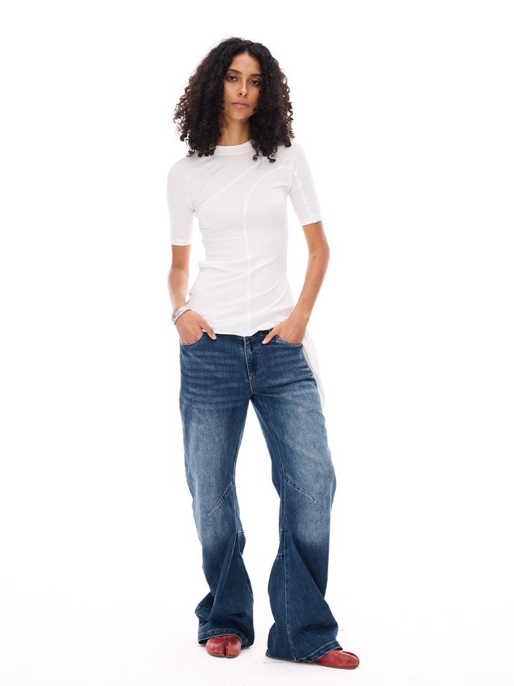 COSTUSTOOT Low rise stretch denim jeans