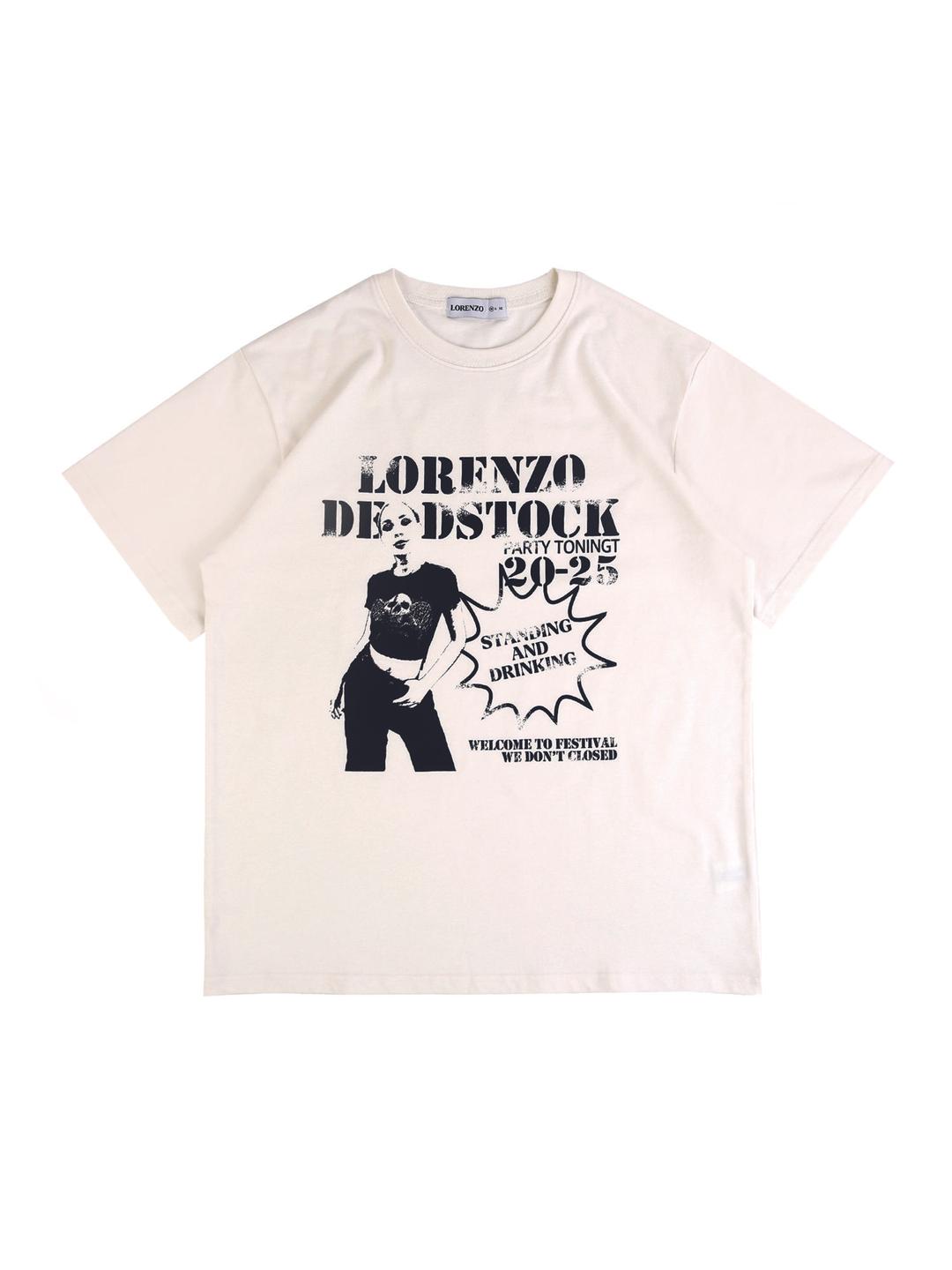FESTIVAL T-SHIRTS-IVORY