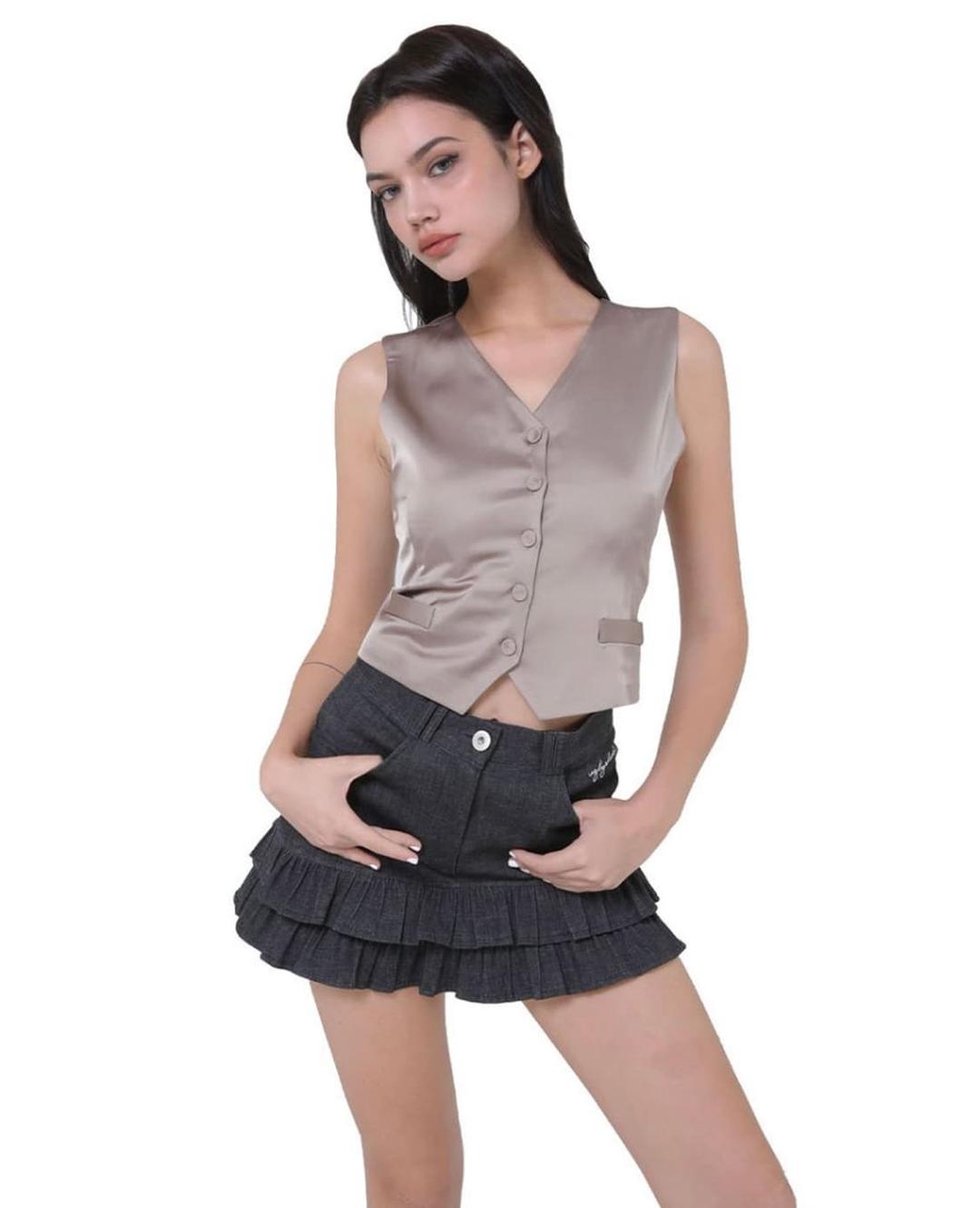 Silk Vest_Black | 후루츠패밀리
