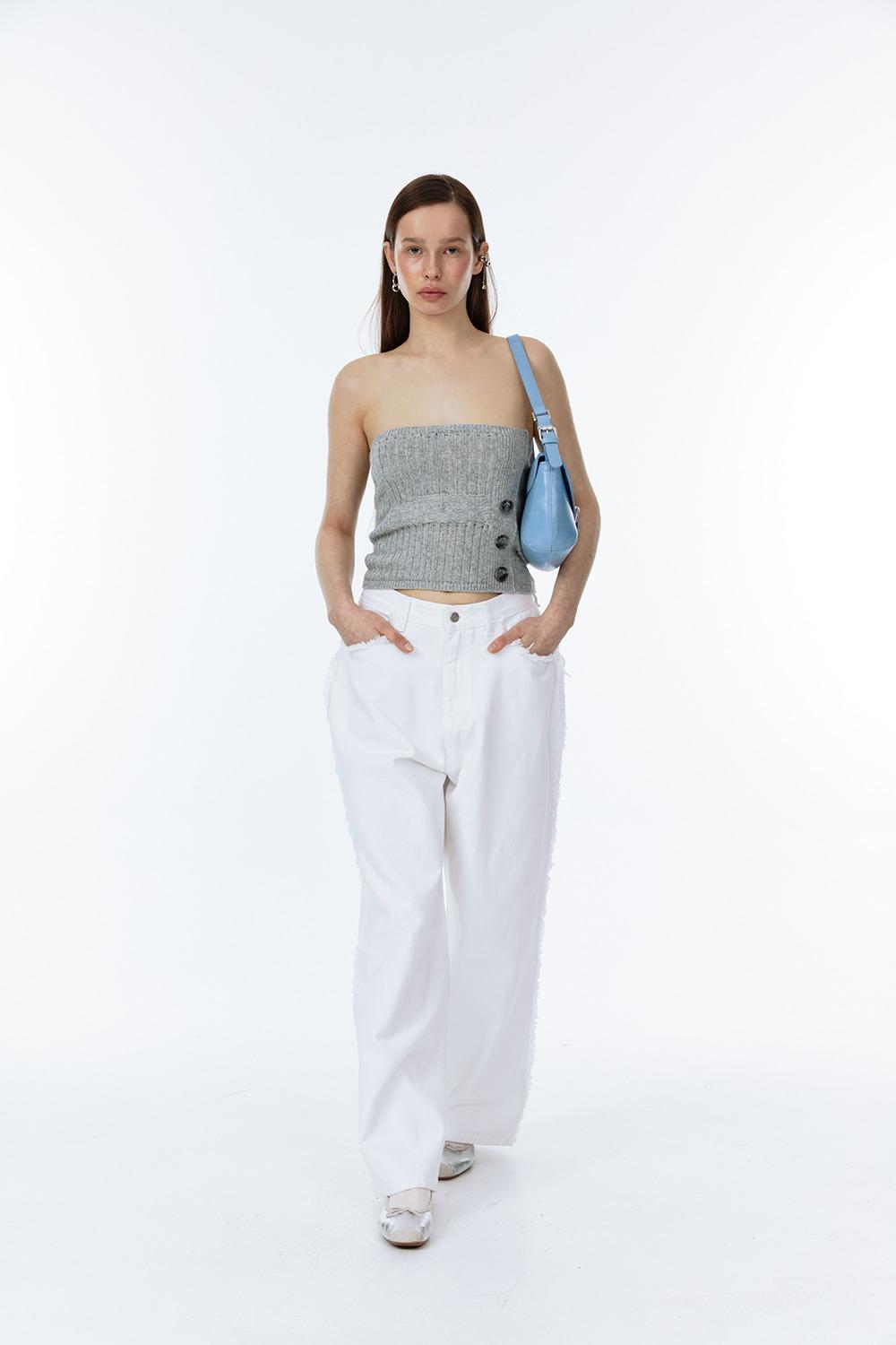 DAMAGE WASHING DENIM PANTS [WHITE][3/1 순차배송]