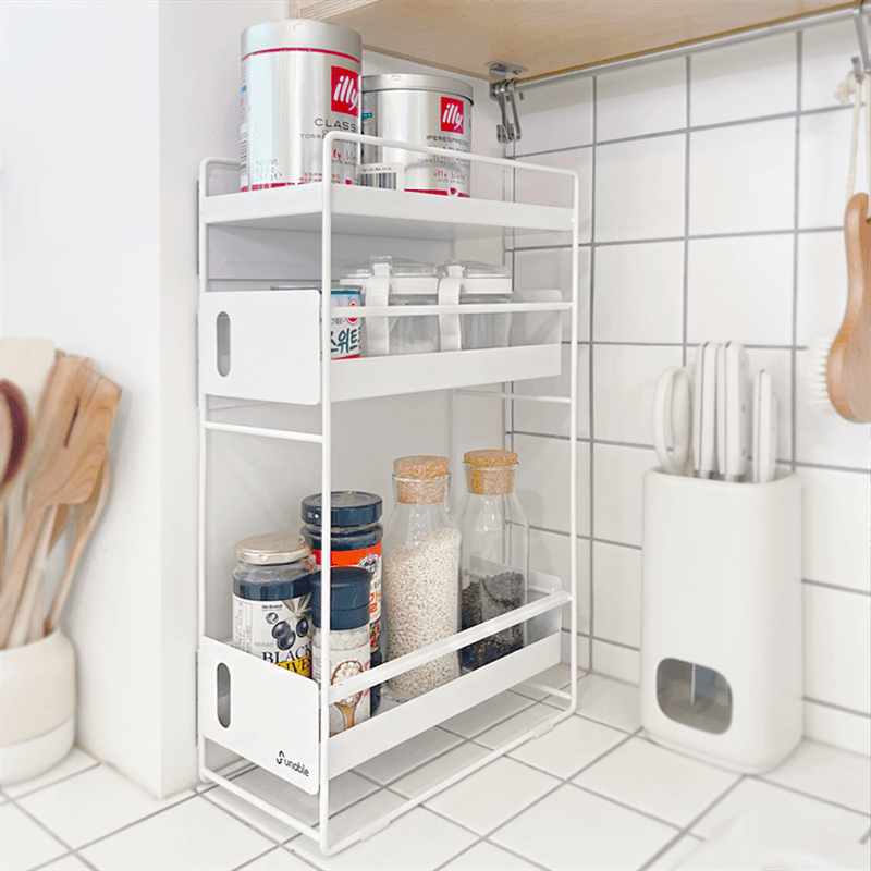 두리니 X 퍼너블 무타공 틈새 선반