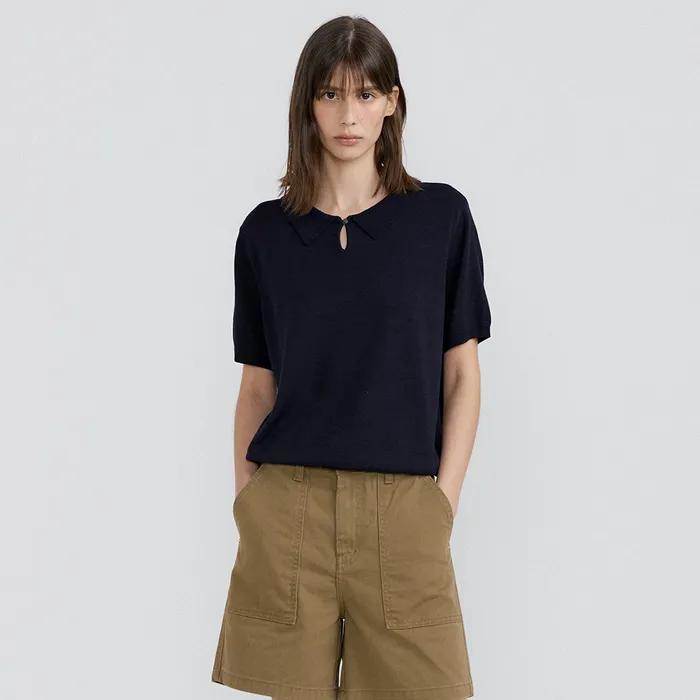 Penny Collar Knit (Navy)