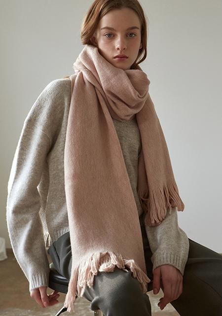 PASTEL KNIT MUFFLER_LIGHT PINK