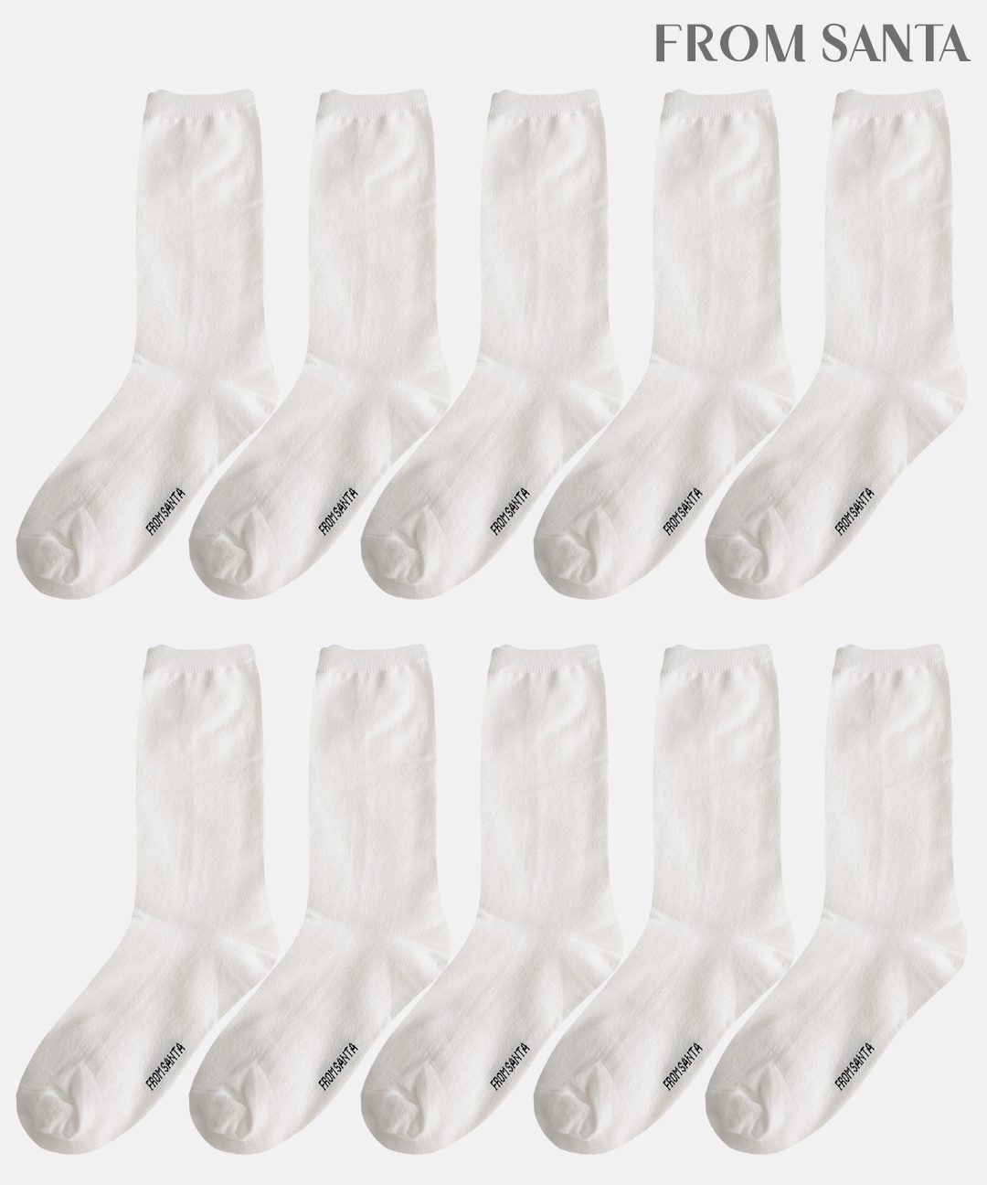 프롬산타 ❤️10켤레🎅 당일발송 장목양말 롱롱삭스 프리미엄 국산 여성용 면양말/여성양말/필라테스/가을/개강룩/하객룩/블랙/화이트/흰/검정/검은/기본/아이보리