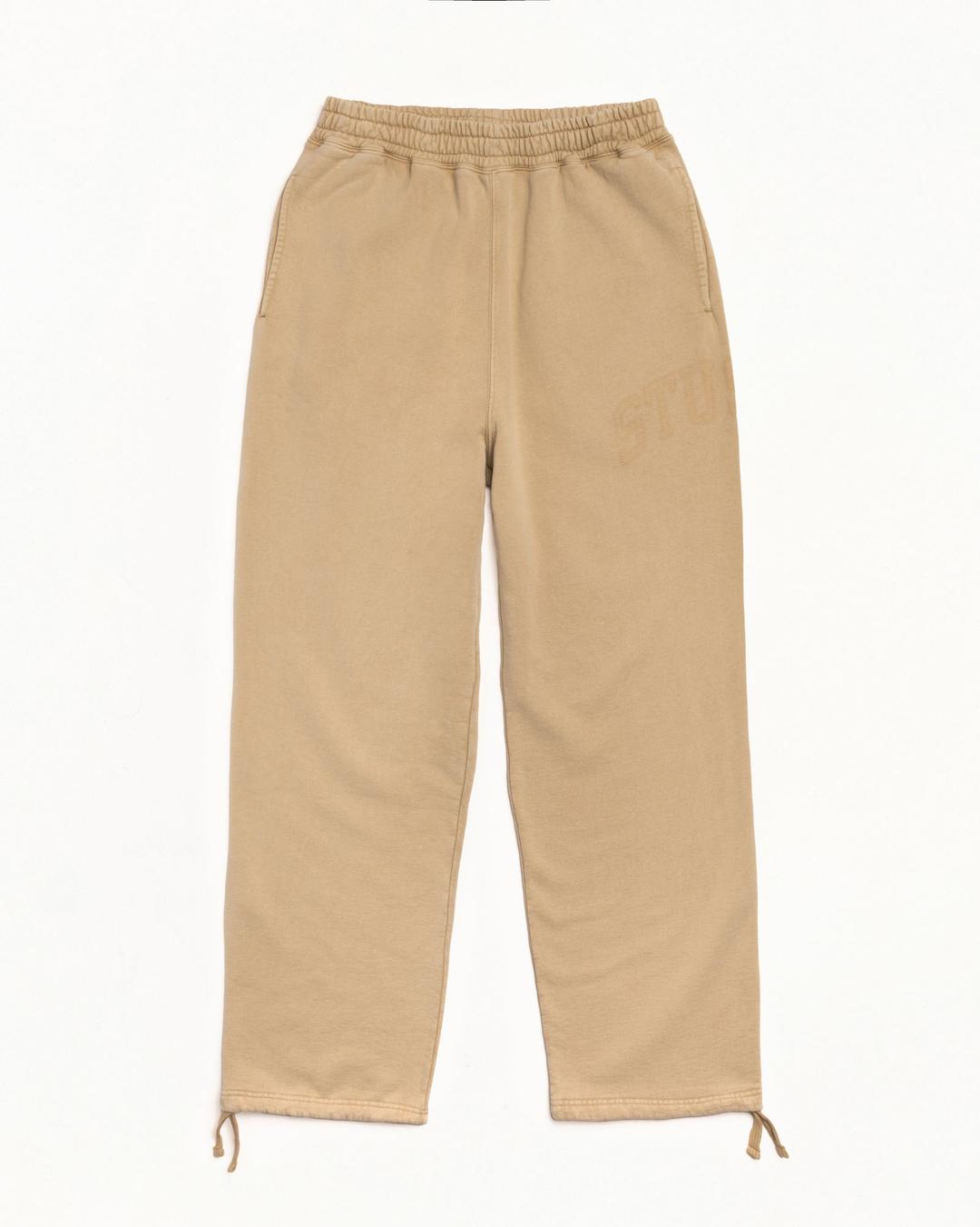 FADED GRAPHIC FLEECE PANT - Washed Beige / L