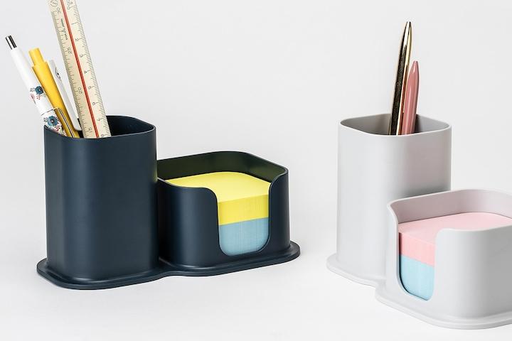 포스트잇 디스펜서 + 펜꽂이 투톤홀더