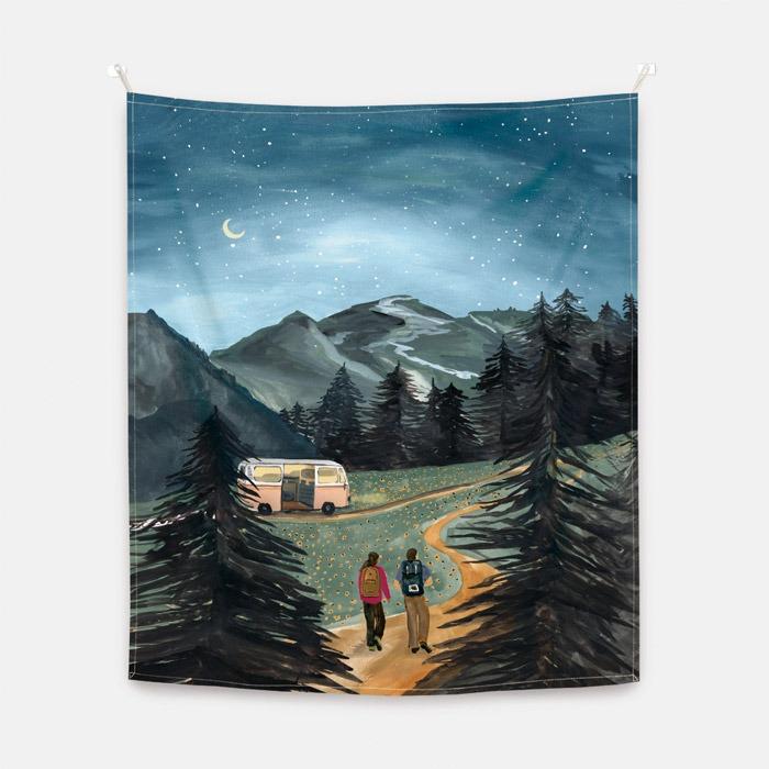 Forest Campers 패브릭 포스터 대형