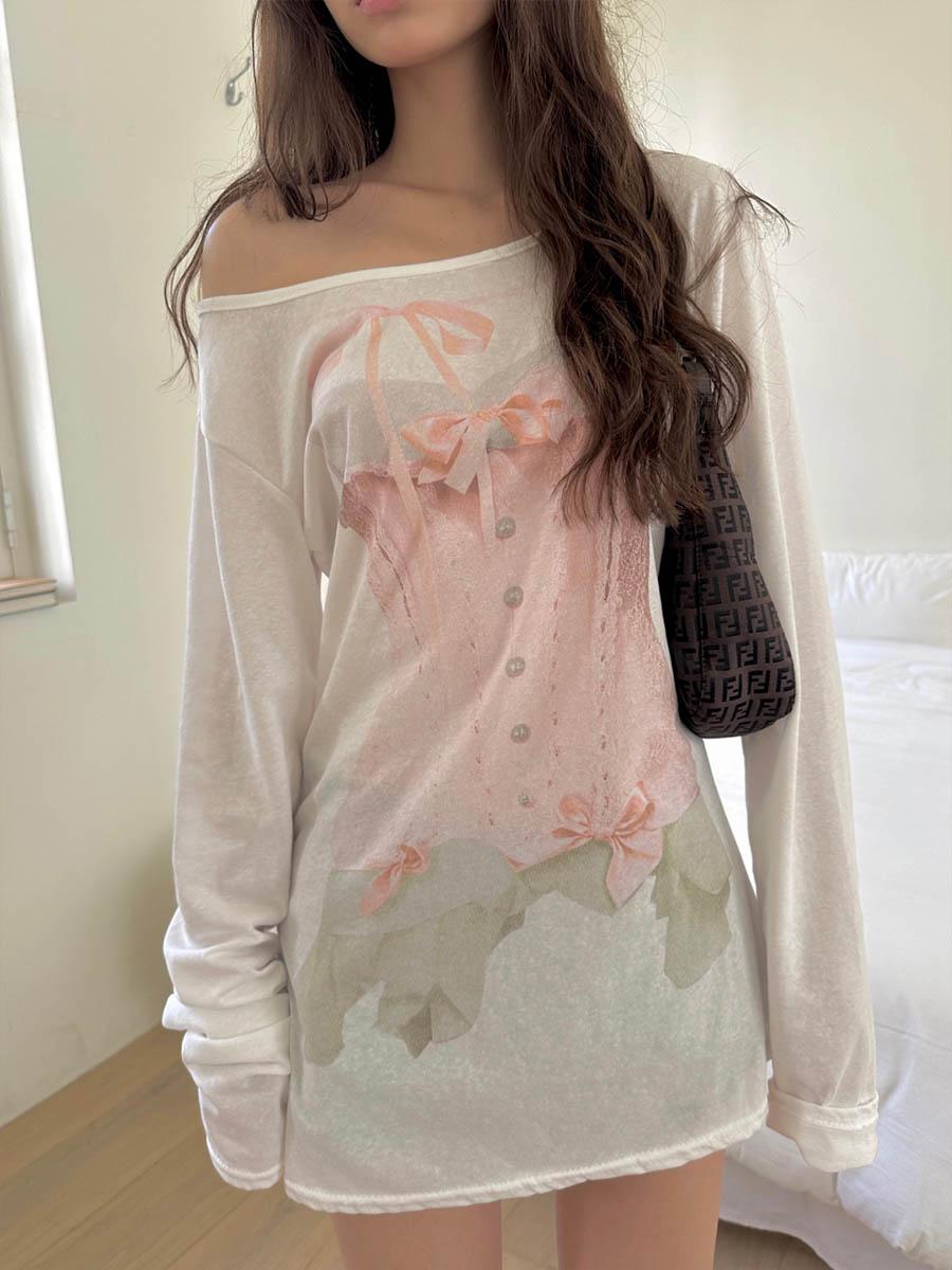 Printed loose top
