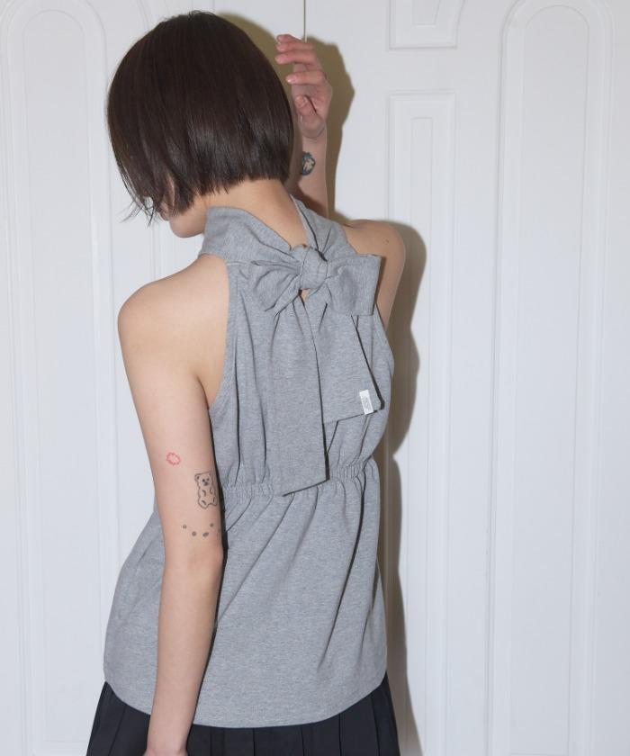 DEAR BACK HALTERNECK (GRAY) F25QB132