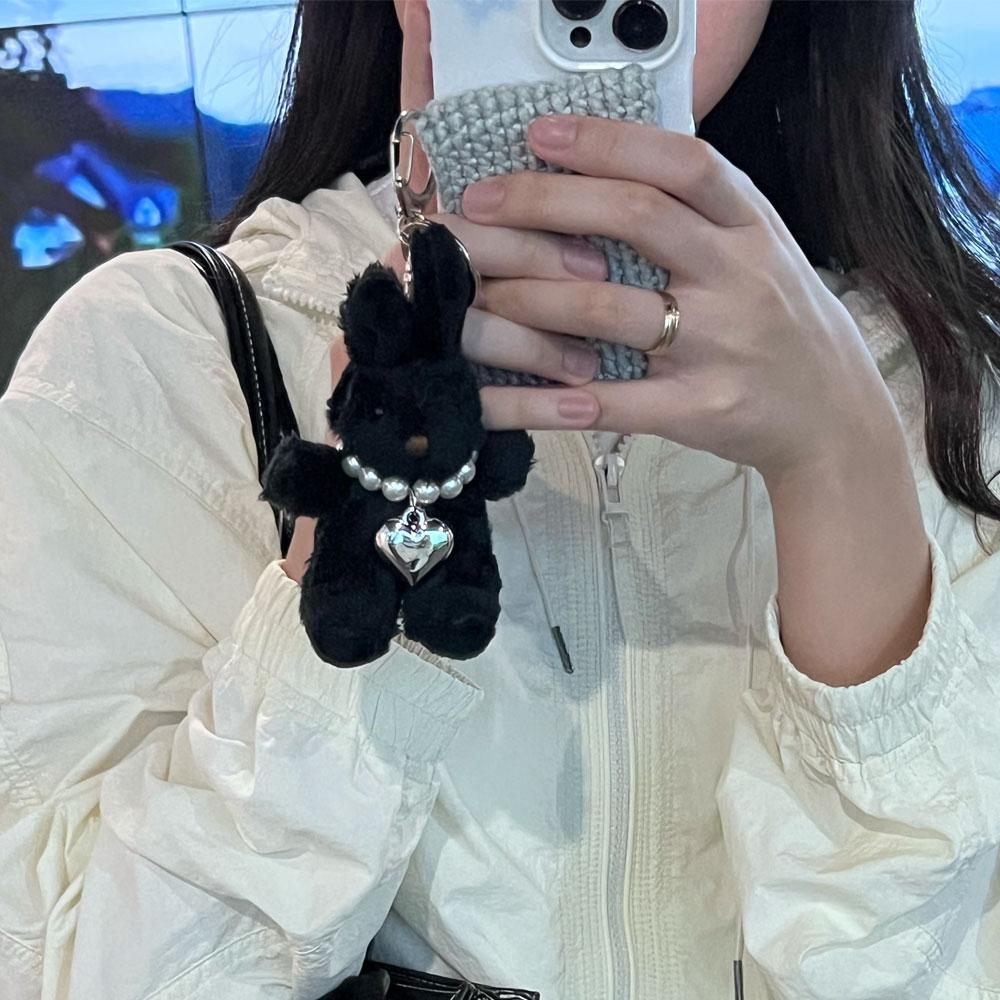 키치 블랙핑크 래빗키링 핸드폰 자동차 키홀더 가방 백팩 열쇠고리 백참