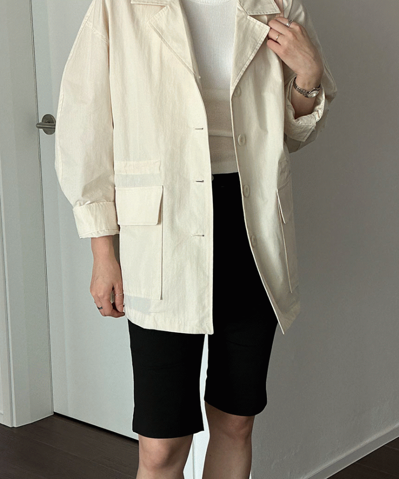 모노 5부 스판 코튼 바이커 팬츠 (여름 반바지)