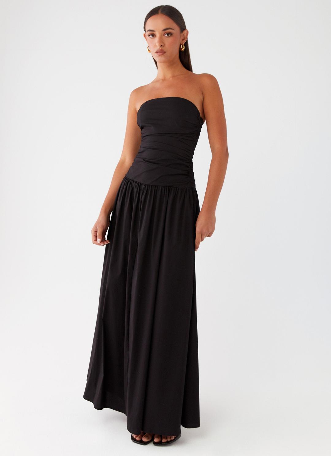 Carmel Maxi Dress - Black - Black / AU 4