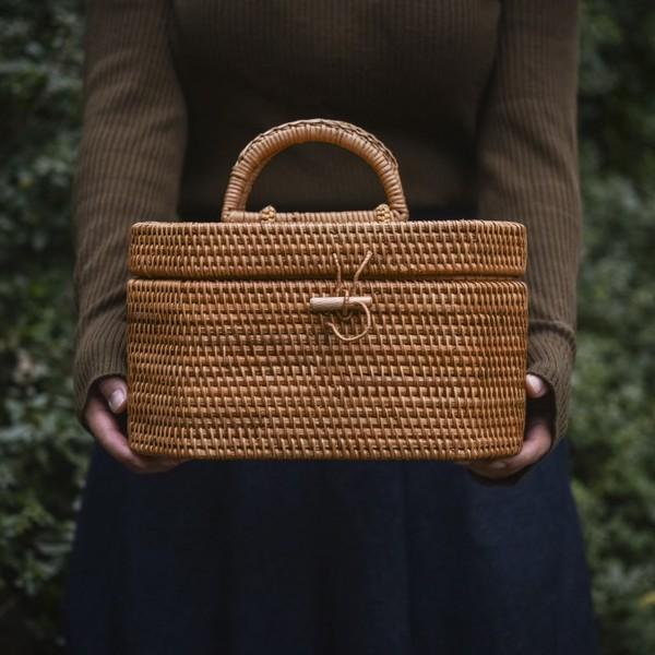 [소품보관함] 라탄 핸드메이드 소품보관함