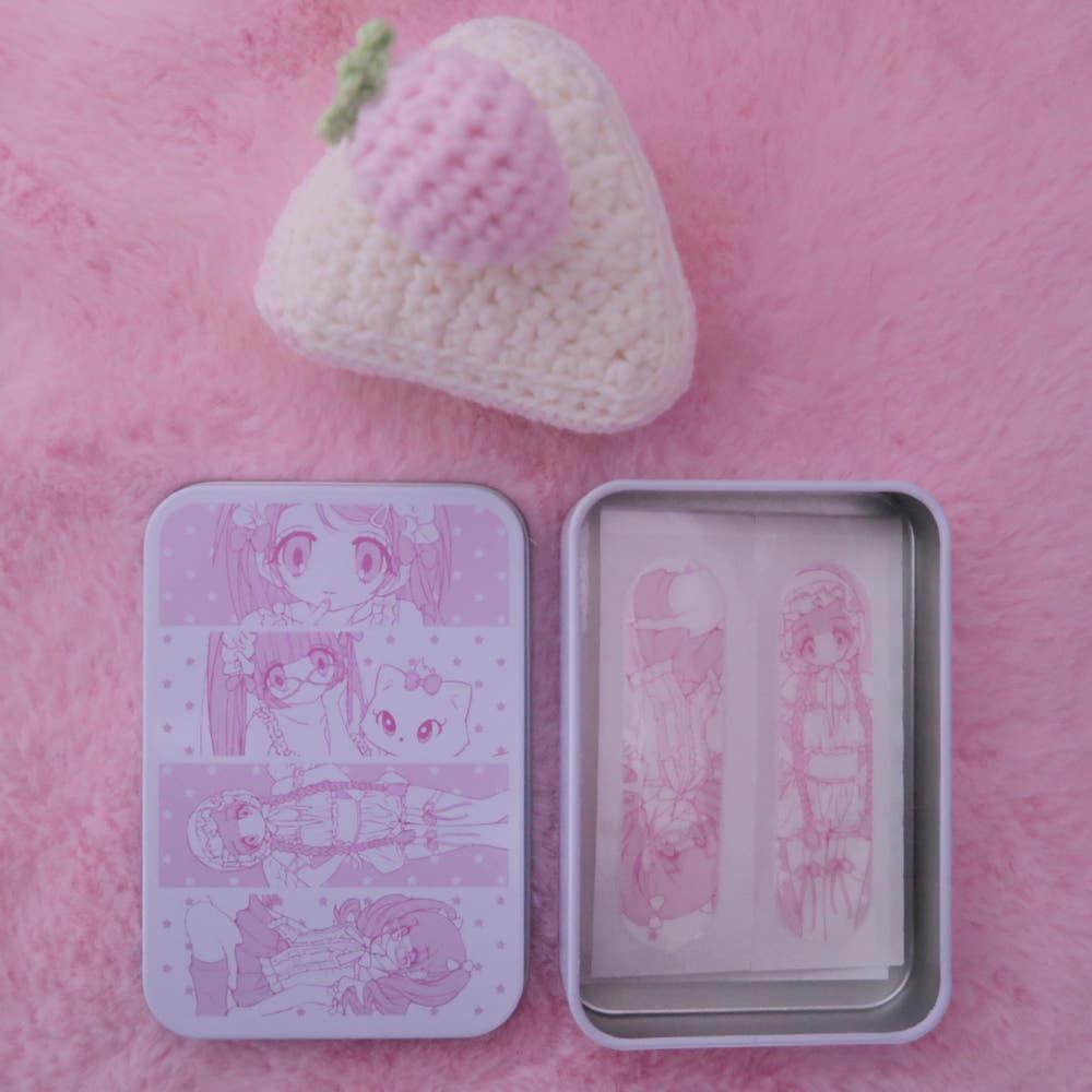 ♡펌펌♡ 외톨이소녀★메타!! 일회용 종이밴드 & 틴케이스 세트(예약 상품)