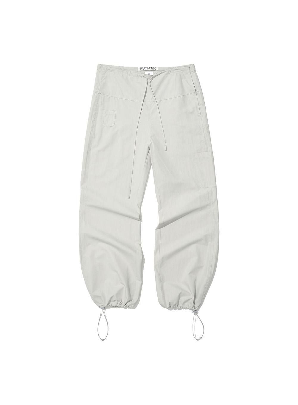 [WOMEN] ROUNDING DRAWSTRING PANTS_LIGHT GREY