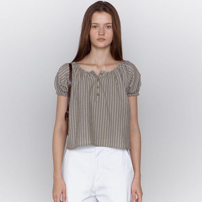 2nd / becky off blouse - vintage beige