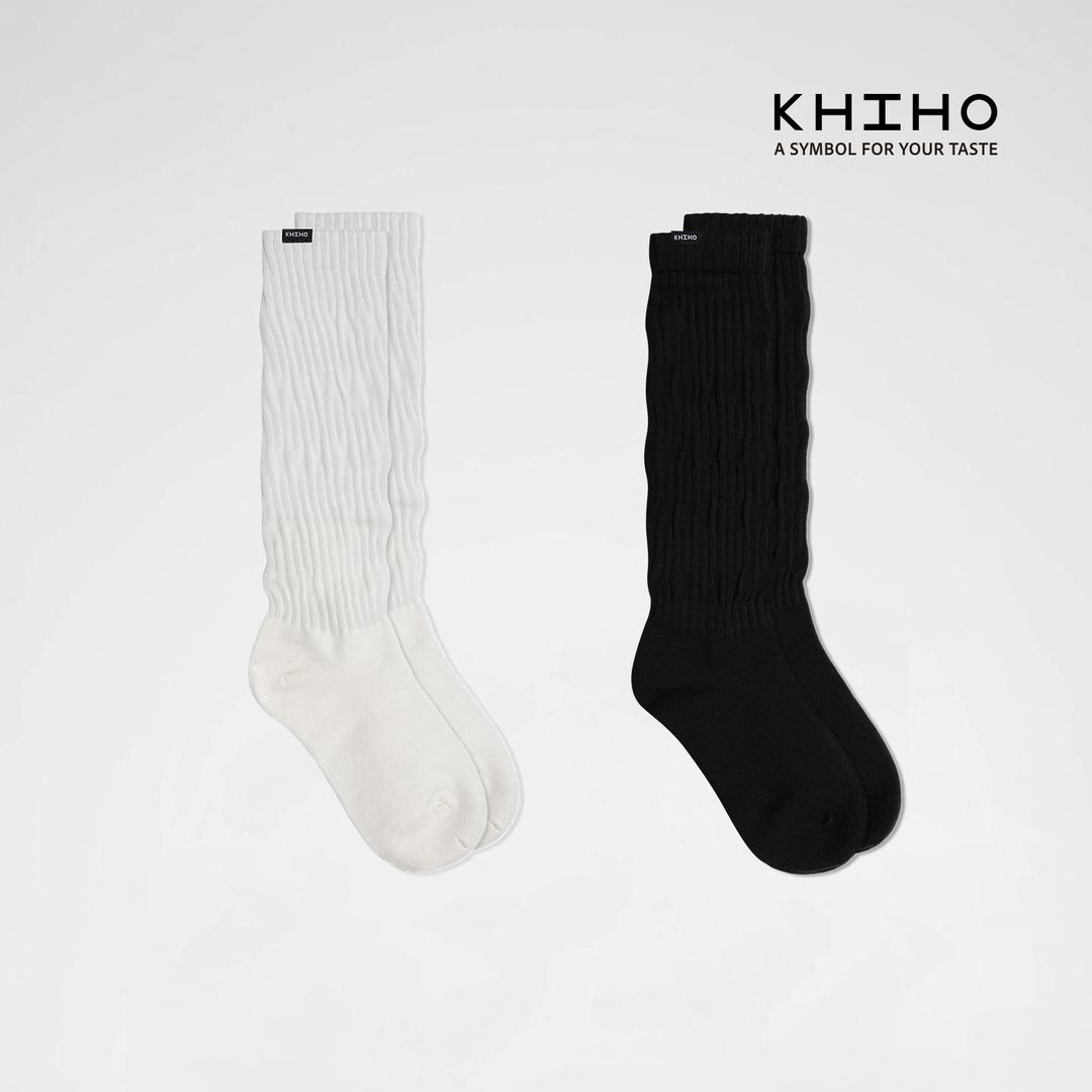 WRINKLE SOCKS / 2 COLORS