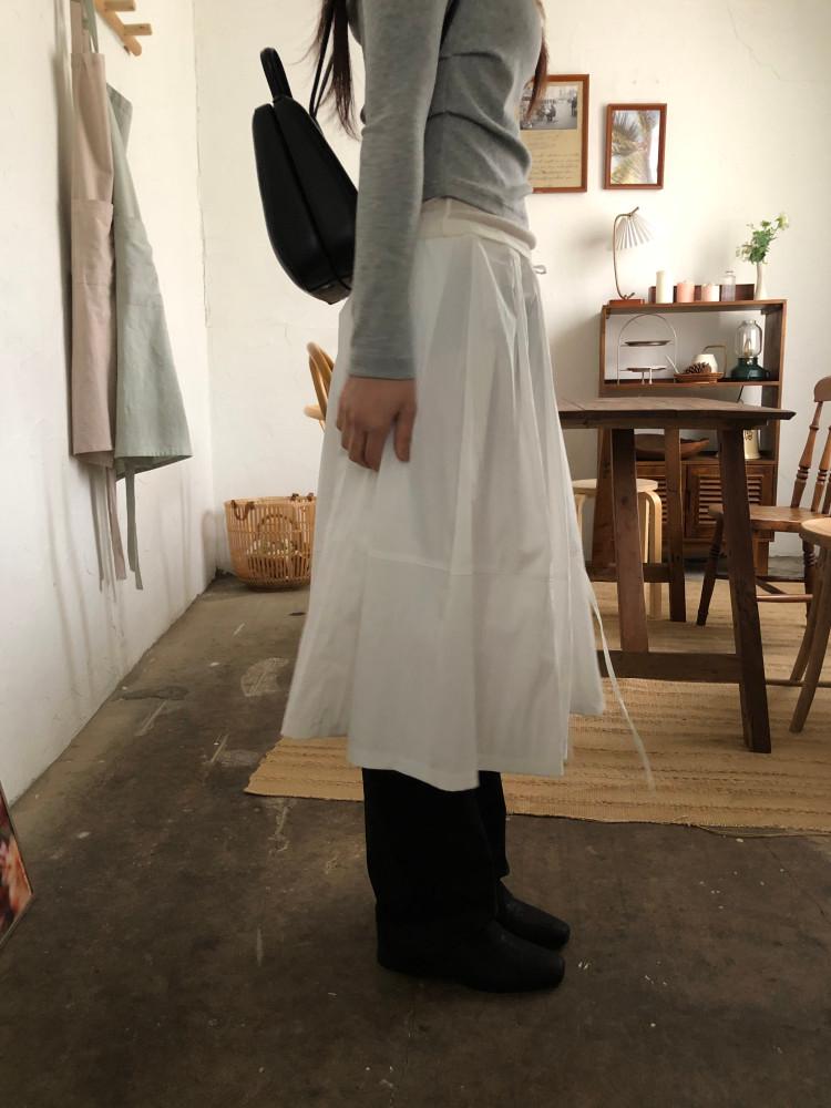 (블랙 당일출고) 로엘 미디 스커트 2color