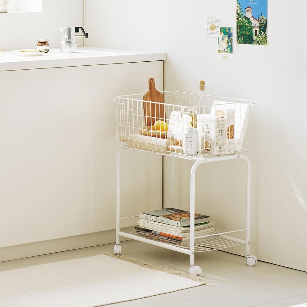 메종드꼼마 썸띵수납트롤리 이동식 선반