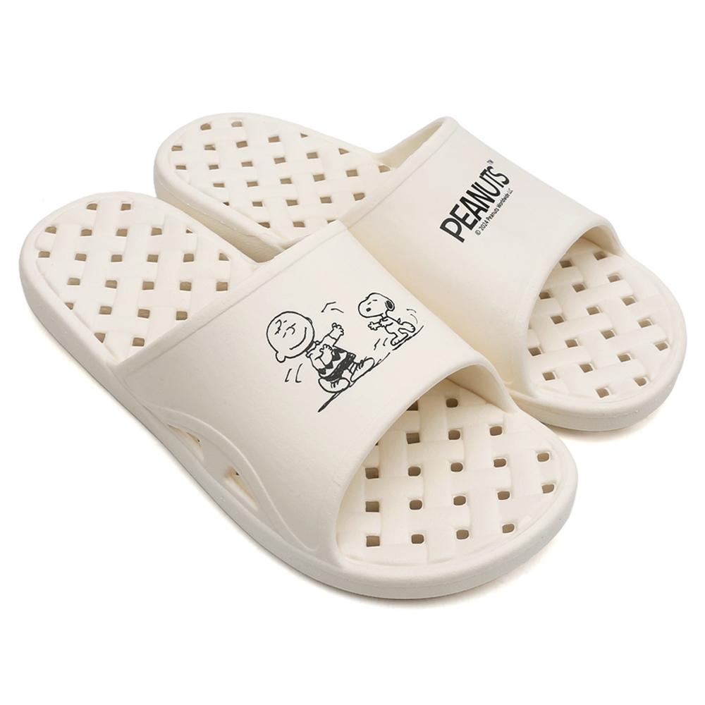 슈라모드 피너츠 스누피 심플 욕실화, 아이보리, FREE(270mm..., 1개