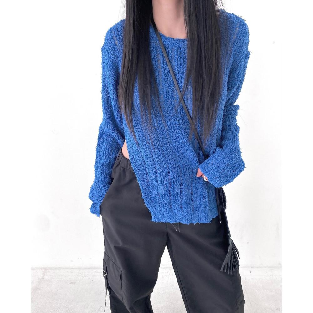 (베,검,흰 당일) unsane 언세인 코모 니트 언발 슬릿 트임 nt (4colors)